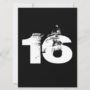 Cool 16th Birthday Party Invitation