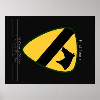 cool 1st Cavalry Division Poster