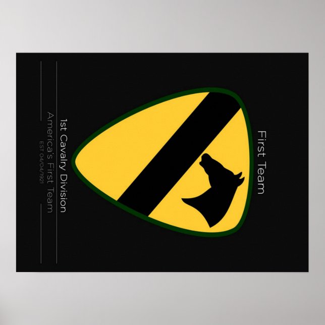 cool 1st Cavalry Division Poster (Front)