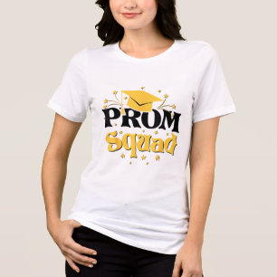 Cool 2025 Prom Squad Cl Of 2025 Graduation Matchin Tri-Blend Shirt