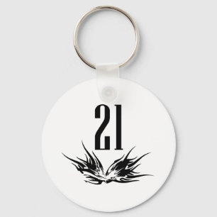 Cool 21st Birthday Gift Key Ring