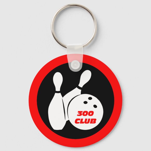 Cool 300 bowling key ring (Front)