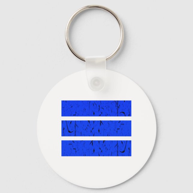 Cool 3 Line Symbol | Uniformity & Harmony Colourfu Key Ring (Front)