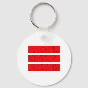 Cool 3 Line Symbol   Uniformity & Harmony Colourfu Key Ring