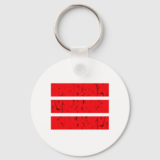 Cool 3 Line Symbol | Uniformity & Harmony Colourfu Key Ring (Front)