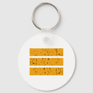 Cool 3 Line Symbol Uniformity & Harmony Colourfu Key Ring