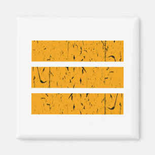Cool 3 Line Symbol   Uniformity & Harmony Colourfu Magnet