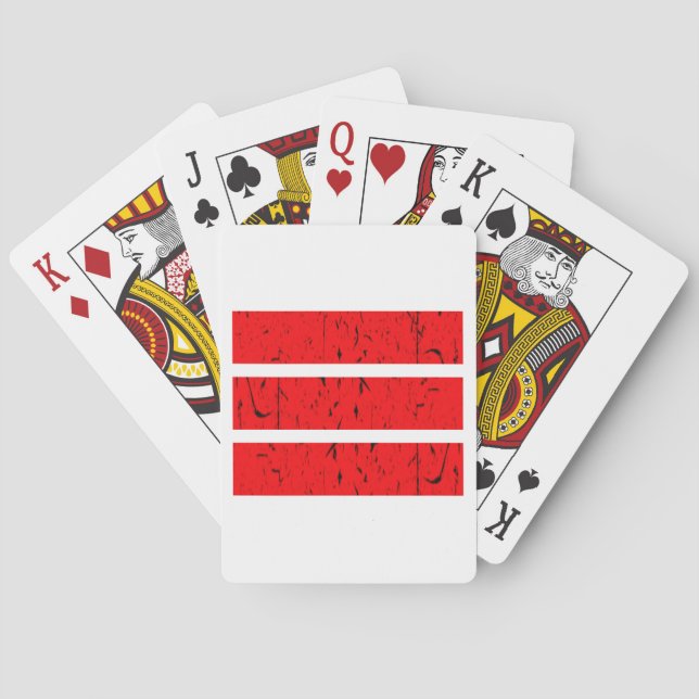 Cool 3 Line Symbol | Uniformity & Harmony Colourfu Playing Cards (Back)