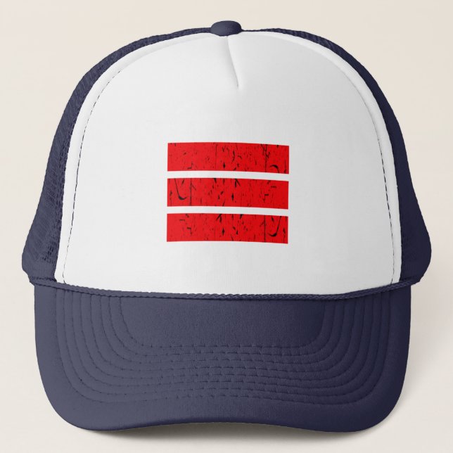 Cool 3 Line Symbol | Uniformity & Harmony Colourfu Trucker Hat (Front)