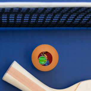 COOL! 3 Star Ping Pong Ball - Orange - Custom