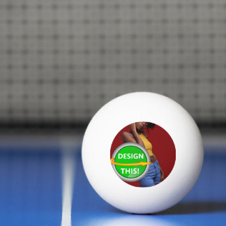 COOL! 3 Star Ping Pong Ball - White - Custom