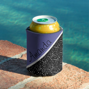 Cool 3 tone design personalised can cooler