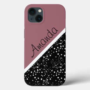 Cool 3 tone design personalised iPhone 13 case