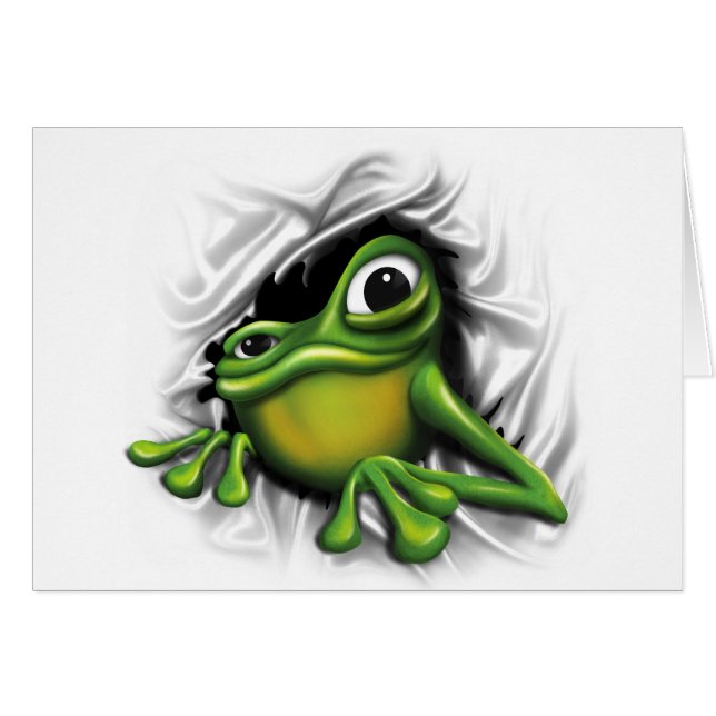 Cool 3d frog (Front Horizontal)