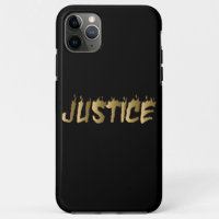 Cool 3D Justice Burning Gold Lettering