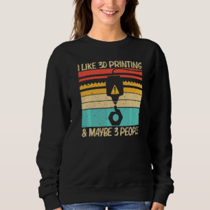 Cool 3D Print For Men Women 3D Printer Printing Sweatshirt