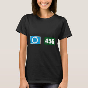 Cool 456 Code Number O Say Yes Illustration Graphi T-Shirt