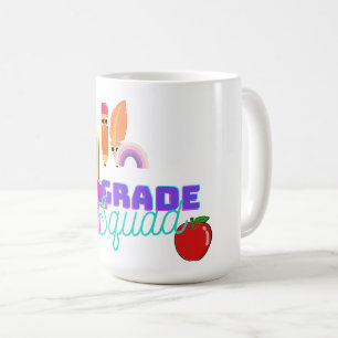 Cool 4th Grade school Squad Crew Team Coffee Mug