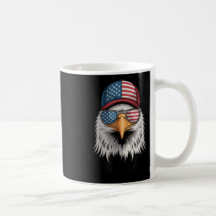 Cool 4th Of July Eagle Usa Flag Sungles Independen Coffee Mug