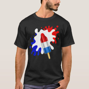 Cool 4th of July Summer Popsicle Squad Firework US T-Shirt