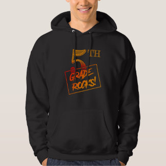 Cool 5th Grade Rocks  Teacher Back To School Hoodie