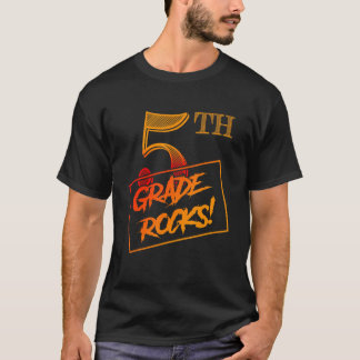 Cool 5th Grade Rocks  Teacher Back To School T-Shirt