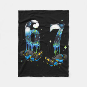 Cool 67 Six Seven Meme Soccer Footll Drip Boys Kid Fleece Blanket