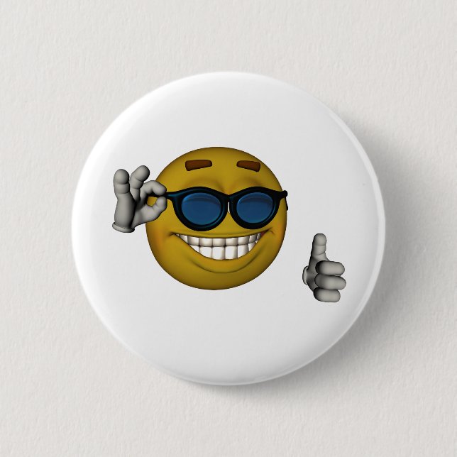 Cool 6 Cm Round Badge (Front)