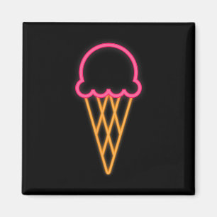 Cool 80s Eighties Ice Cream Costume Themed Retro P Magnet