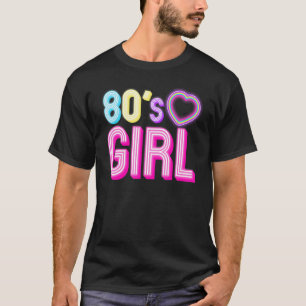 Cool 80s Girl For Women Mum 1980's Birthday Retro T-Shirt