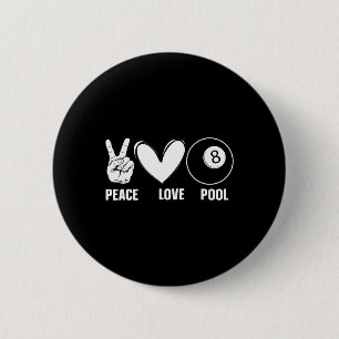 Cool 8 Ball Pool Lover Design For Men Women Billia 6 Cm Round Badge