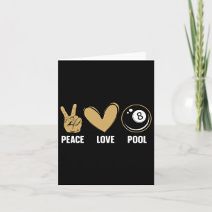 Cool 8 Ball Pool Lover Design For Men Women Billia Card