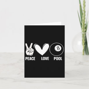 Cool 8 Ball Pool Lover Design For Men Women Billia Card