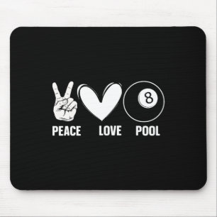 Cool 8 Ball Pool Lover Design For Men Women Billia Mouse Pad