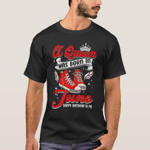 Cool A Queen Was Born In June Women Girls Sneakers