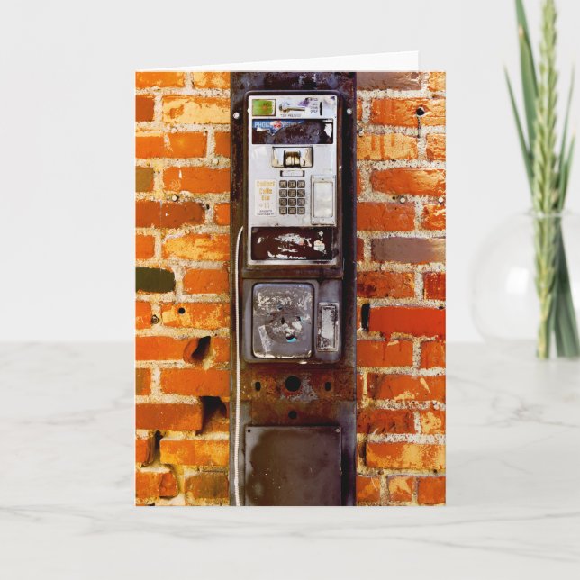 Cool Abandoned Payphone Card (Front)