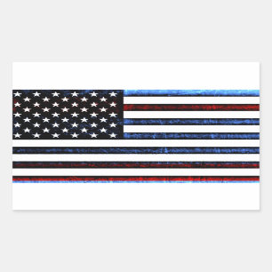 Cool Abstract American Flag Graphic Stickers