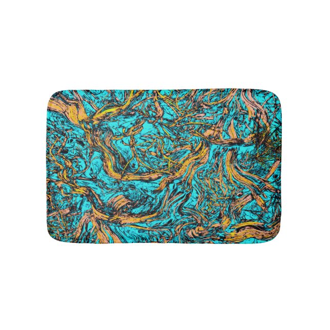COOL Abstract Art Bath Mat (Front)