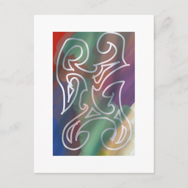 Cool abstract art postcard (Front)
