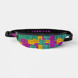 Cool Abstract Colourful Builiding Bricks Pattern Bum Bags