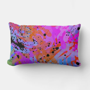 cool abstract colourful modern home decor lumbar cushion