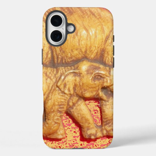 Cool Abstract Colourful Vector Elephant Family Gif Case-Mate iPhone Case (Back)