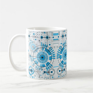 Cool Abstract Engine Technology Coffee Mug