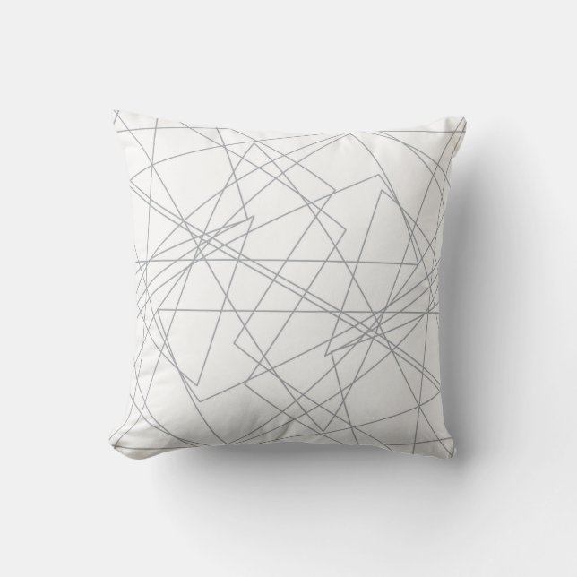 cool abstract lines geometric design modern cushion (Front)