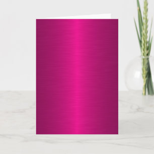 cool abstract metallic pink holiday card