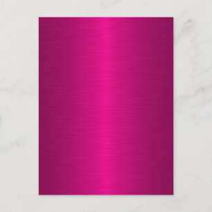 cool abstract metallic pink postcard