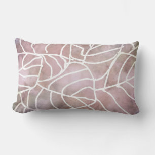 cool abstract nature art leaf design lumbar cushion