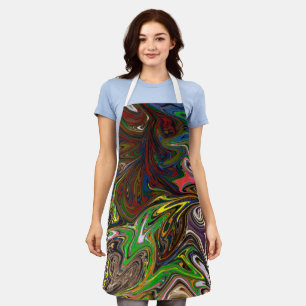 Cool abstract pattern apron