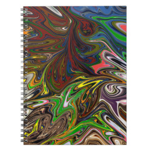 Cool abstract pattern notebook