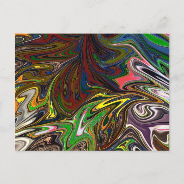 Cool abstract pattern postcard (Front)